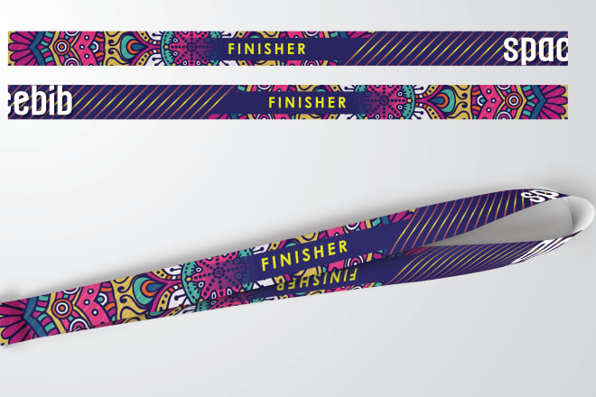 I will design cool lanyard or ribbon for your company or event