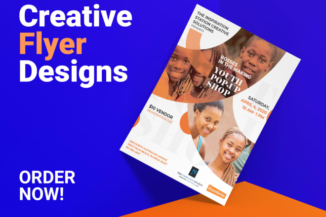 I will design creative business flyers