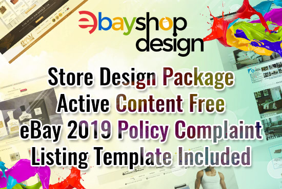 I will design ebay store, ebay shop, ebay listing template