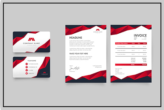 I will design editable business letterhead word template for you