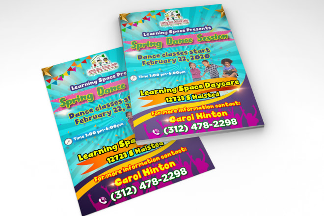 I will design education online school teaching kids flyer flier