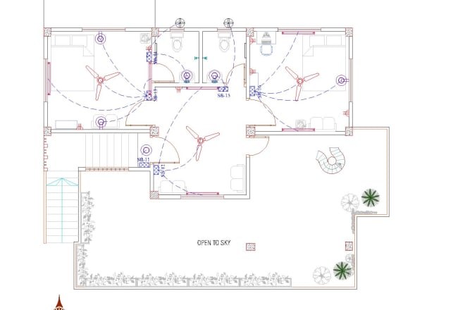 I will design electrical layout, sld and lps for your given floor plan in autocad