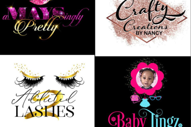 I will design elegant beauty parlour logo beauty with water color