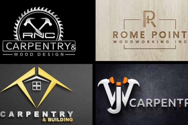 I will design elegant logo for carpentry and woodwork business