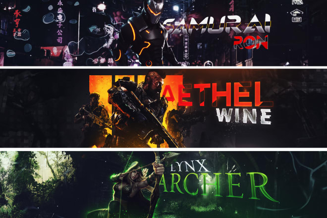 I will design epic gaming banner for you