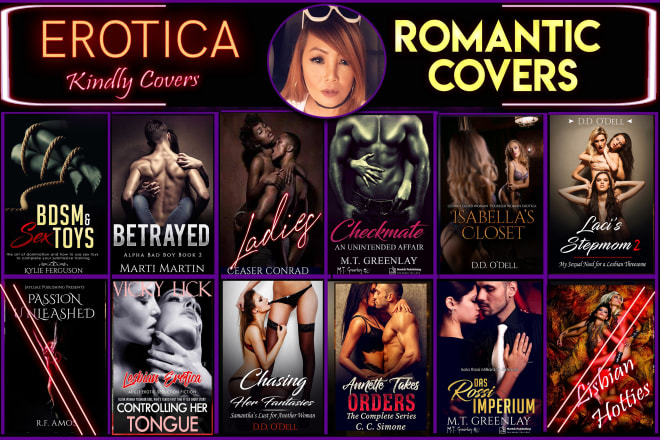 I will design erotica book covers and kindle or paperback cover