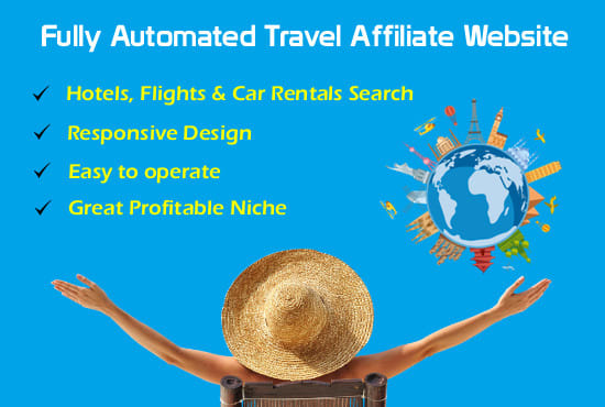 I will design fully automated travel website for income source