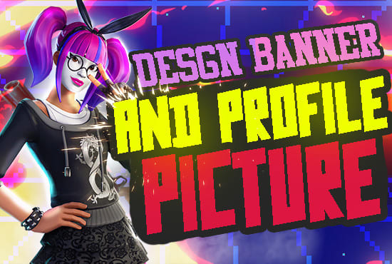 I will design gaming social media banner with profile picture