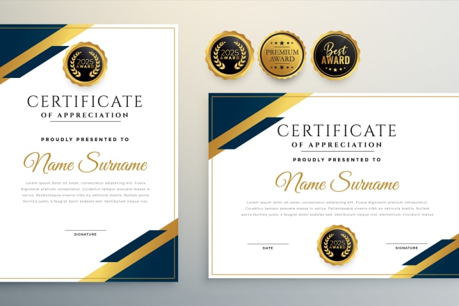 I will design letterhead, name card, envelope, certificate