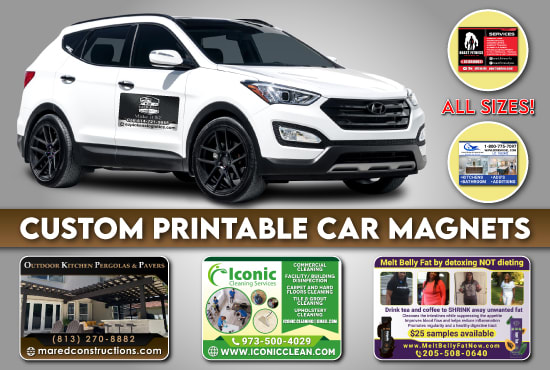 I will design magnificent car magnets for any business