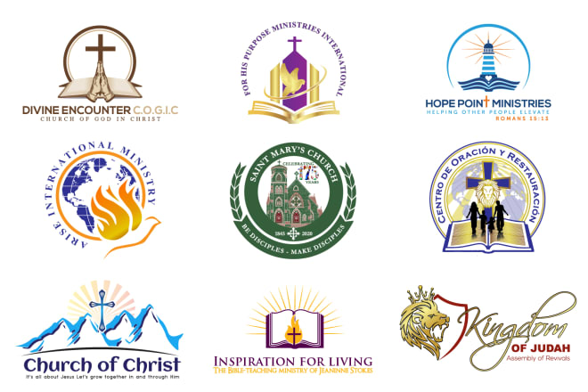 I will design modern and unique church religious or ministry logo