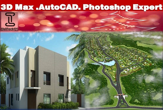 I will design modern autocad 2d floor plan drawing, 3d max modeling