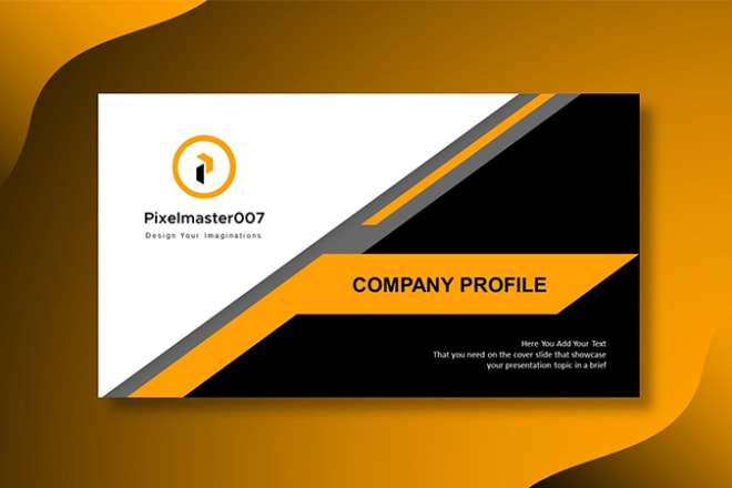 I will design modern company profile or portfolio ppt presentation