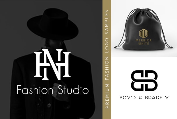 I will design modern minimalist luxury fashion logo with unlimited revisions