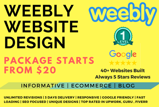 I will design modern weebly website