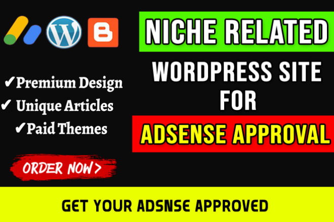 I will design niche wordpress website for adsense approval