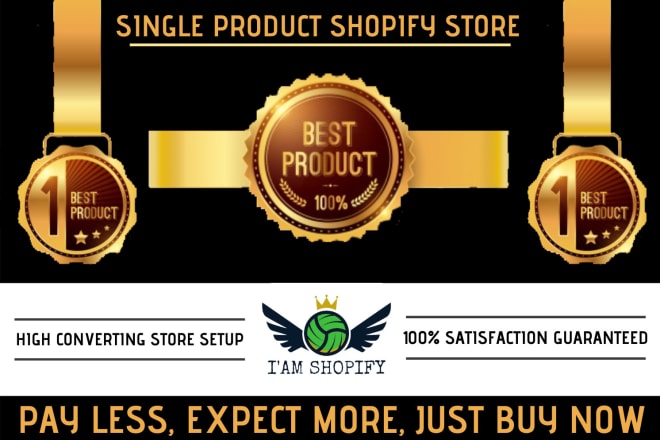 I will design or develop a single product shopify dropshipping store or website