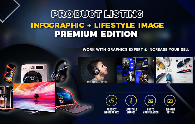 I will design premium quality amazon product list with infographic and lifestyle image