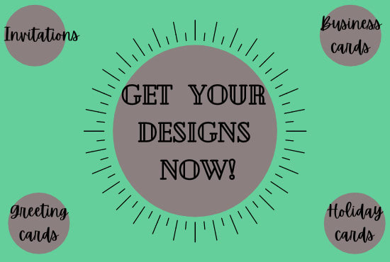 I will design printable business cards and invitation cards