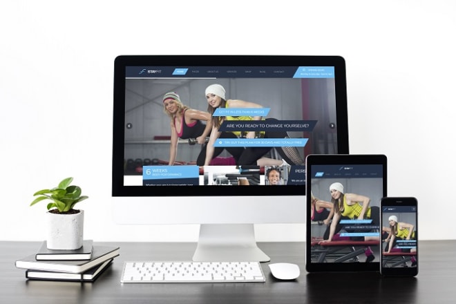 I will design professional and attractive fitness, gym, yoga, workout website