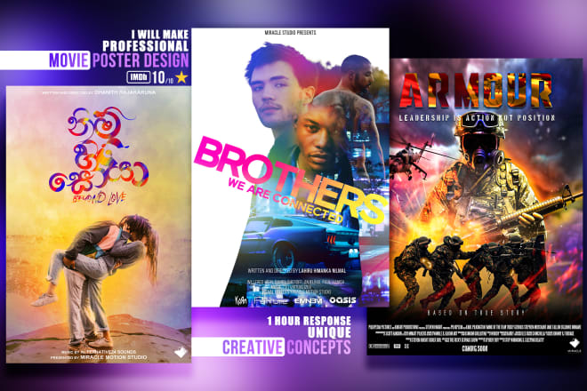 I will design professional movie posters and film posters for you