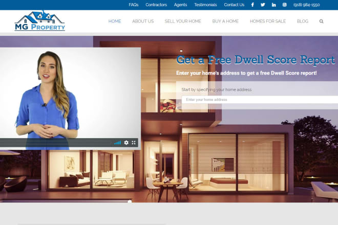 I will design professional real estate website within 9 days