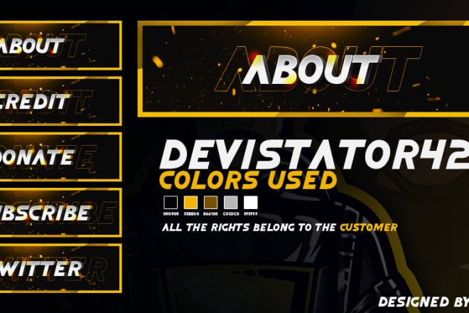 I will design professional twitch panels for your twitch channel