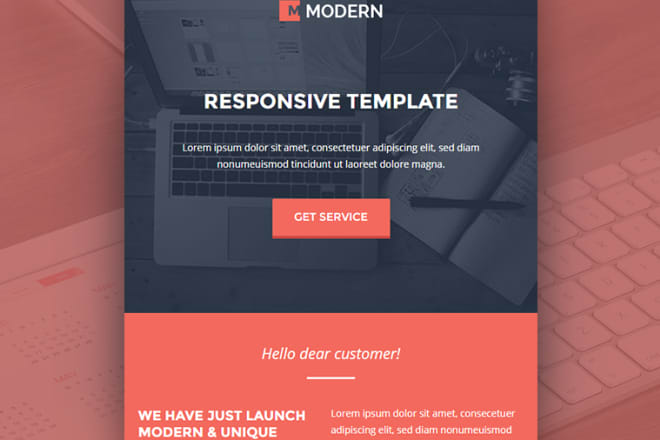 I will design responsive email template or newsletter