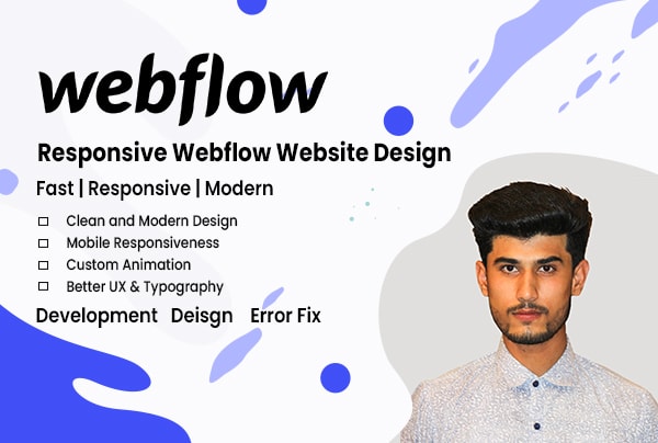 I will design responsive webflow websites