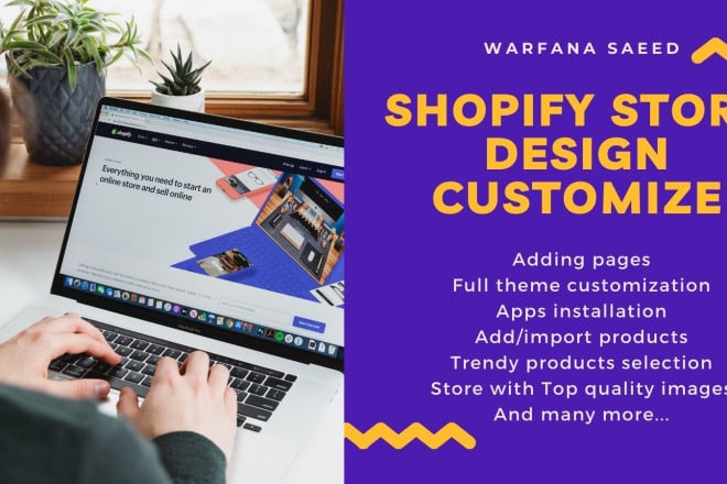 I will design shopify store, develop the store and import products