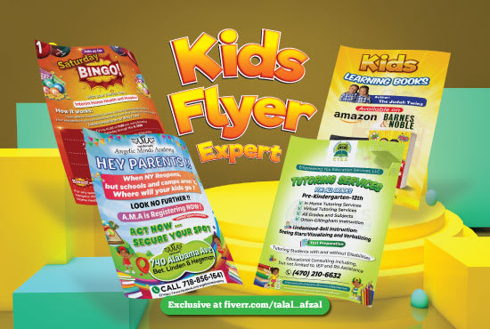 I will design students educational kids school fun flier flyer poster