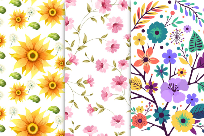 I will design textile, fabric seamless pattern or wallpaper