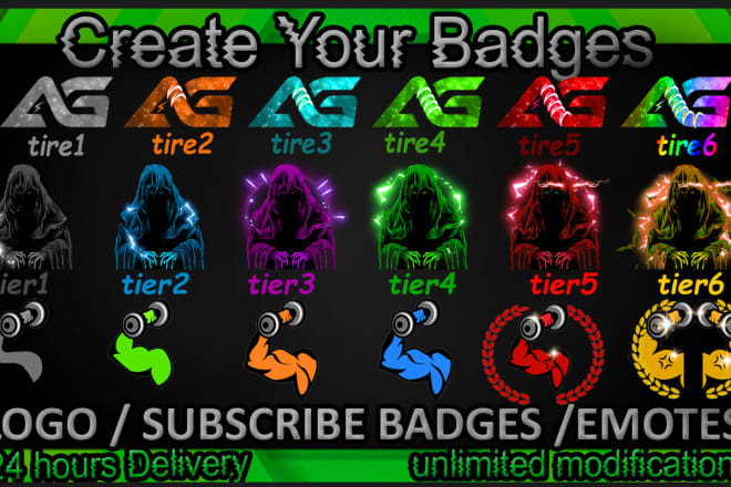 I will design twitch emotes,twitch badges, twitch sub badges