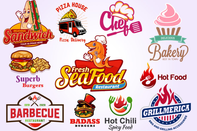 I will design your café, food, bbq grill, restaurant logo