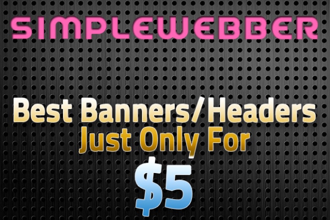 I will design your header,banner with free psd for your website