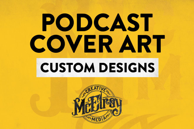 I will design your podcast cover art