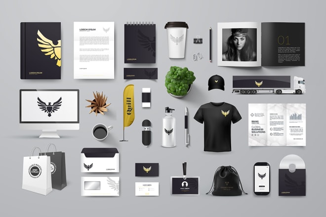 I will design your professional logo and stationery kit