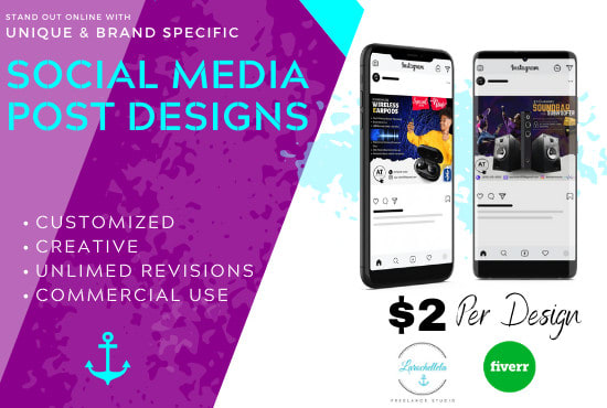 I will design your social media posts and banners