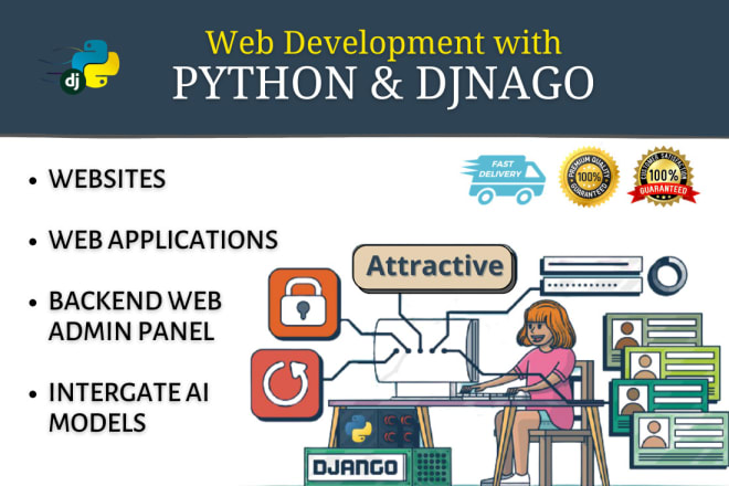 I will develop django or flask website and webapp for you