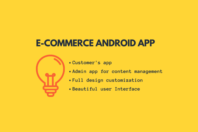 I will develop ecommerce android app for your online store