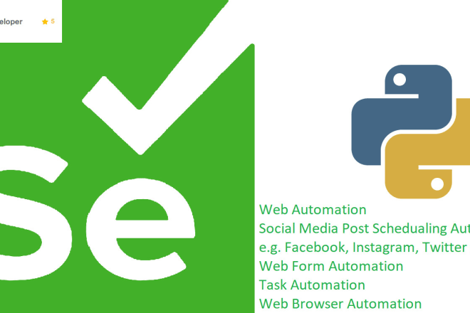 I will develop task automation script selenium python