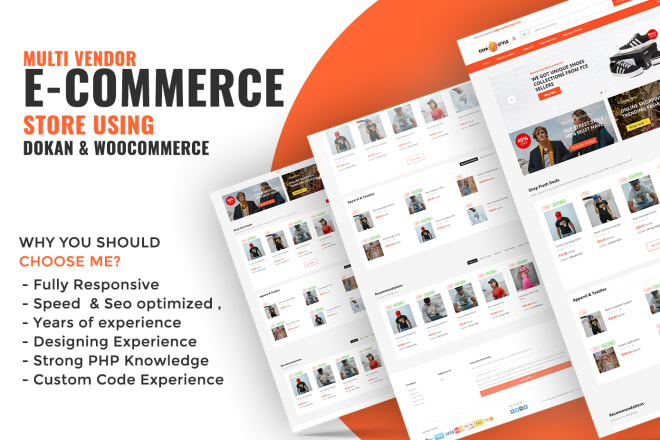 I will develop woocommerce store or wordpress ecommerce website or online store