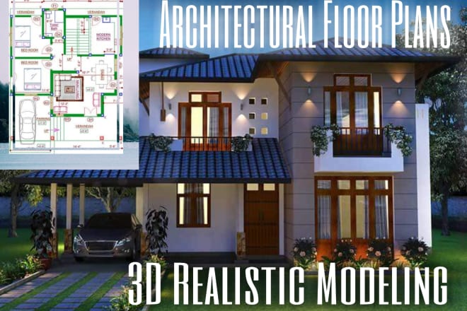 I will do 2d floor plans and 3d rendering