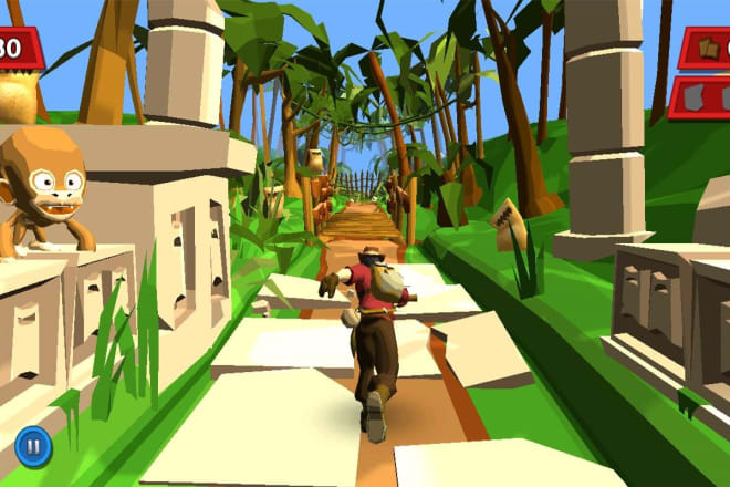 I will do 3d infinite runner game like subway surfer, temple run game in unity