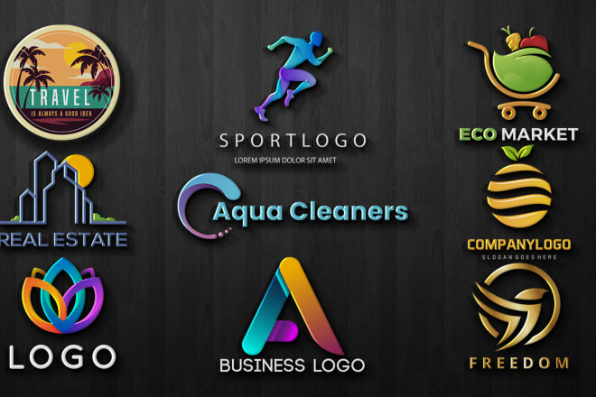 I will do 3d minimalist logo design with brand identity design