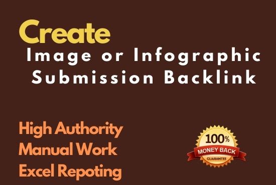 I will do 40 high PR image or infographic submission backlinks on photo sharing sites