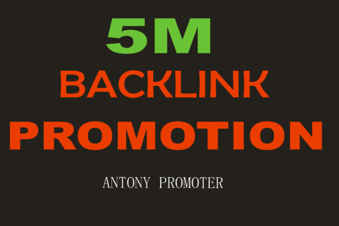 I will do 500,000 aso app promotion, and create backlinks for your sites