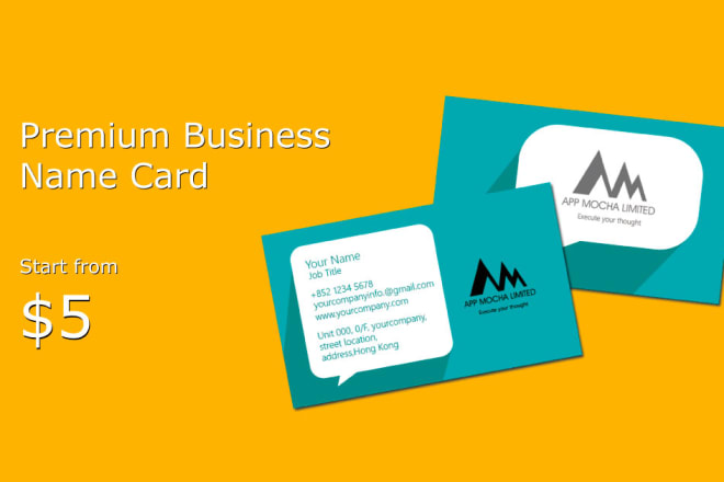 I will do a professional and customize name card for your business