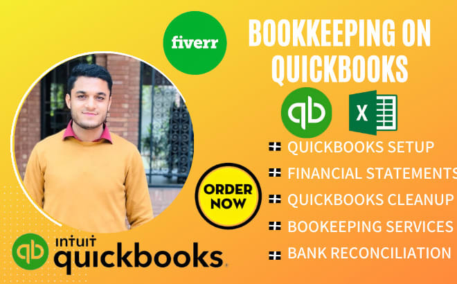 I will do accounting and bookkeeping at quickbooks online