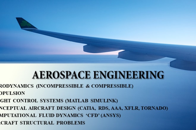 I will do aerodynamics and aerospace engineering technical writing